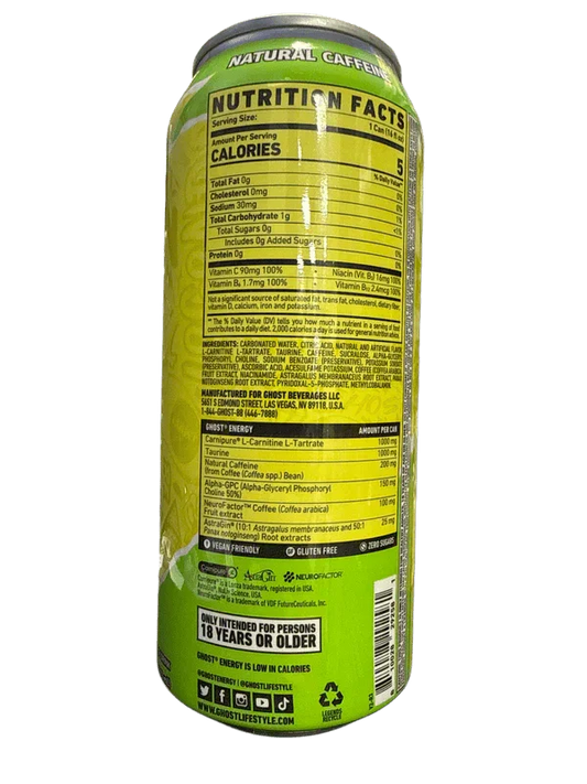 Ghost Zero Sugar Citrus 473ML - U.S Edition