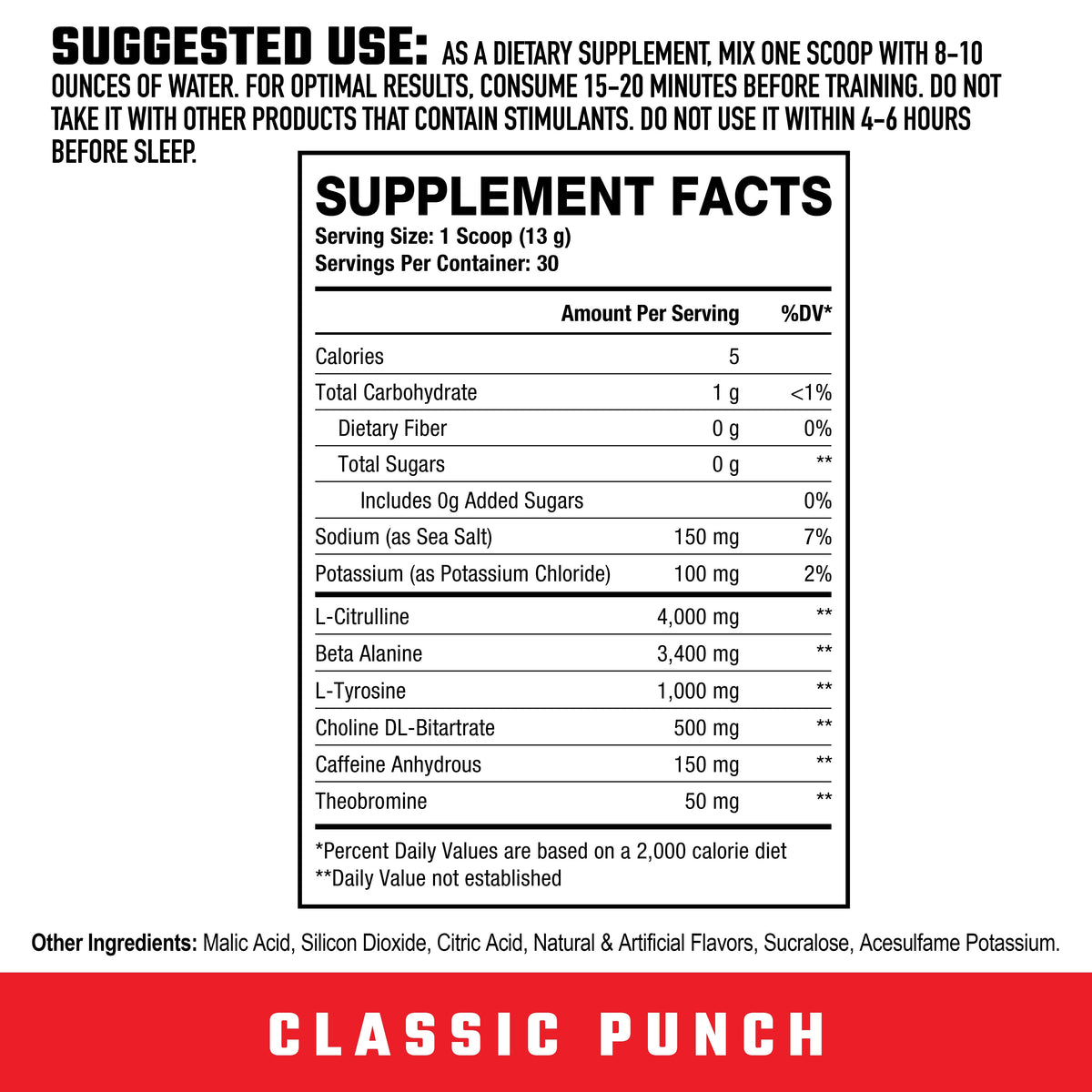 Axe & Sledge Ignition Switch Pre-Workout
