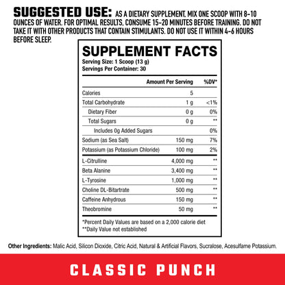 Axe & Sledge Ignition Switch Pre-Workout