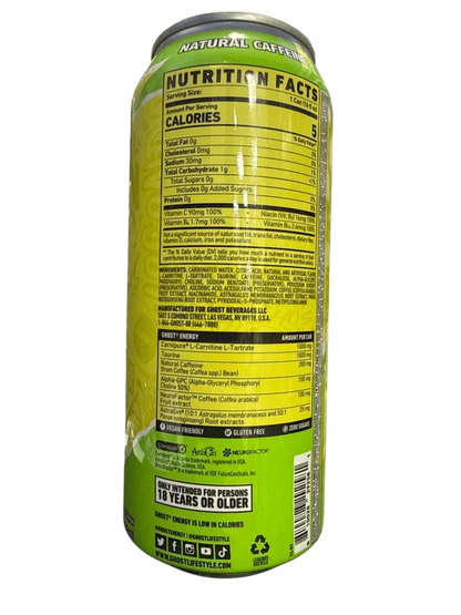 Ghost Zero Sugar Citrus 473ML - U.S Edition