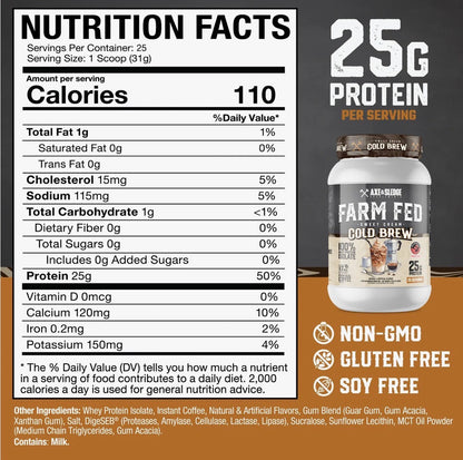 Axe & Sledge Farm Fed Whey Isolate Protein Powder