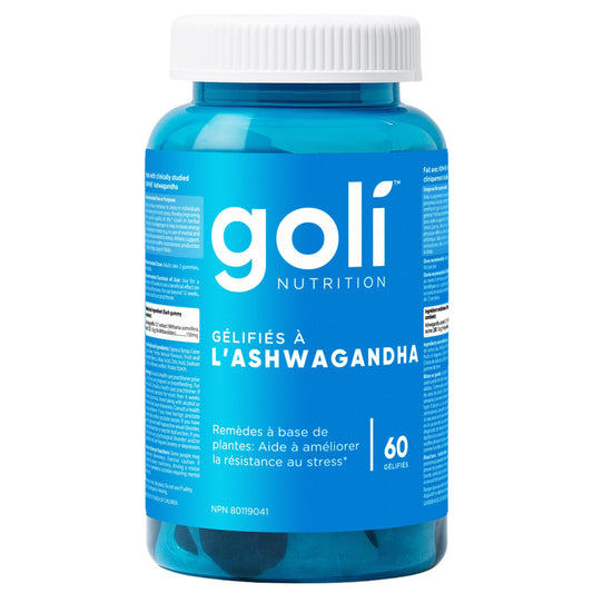 Goli Ashwagandha Gummy | Stress, Athletic Support, Libido | KSM-66, Vegan, Plant Based, Non-GMO, Gluten-Free & Gelatin Free | 60 Count 🍁 All In One Marketplace Canada