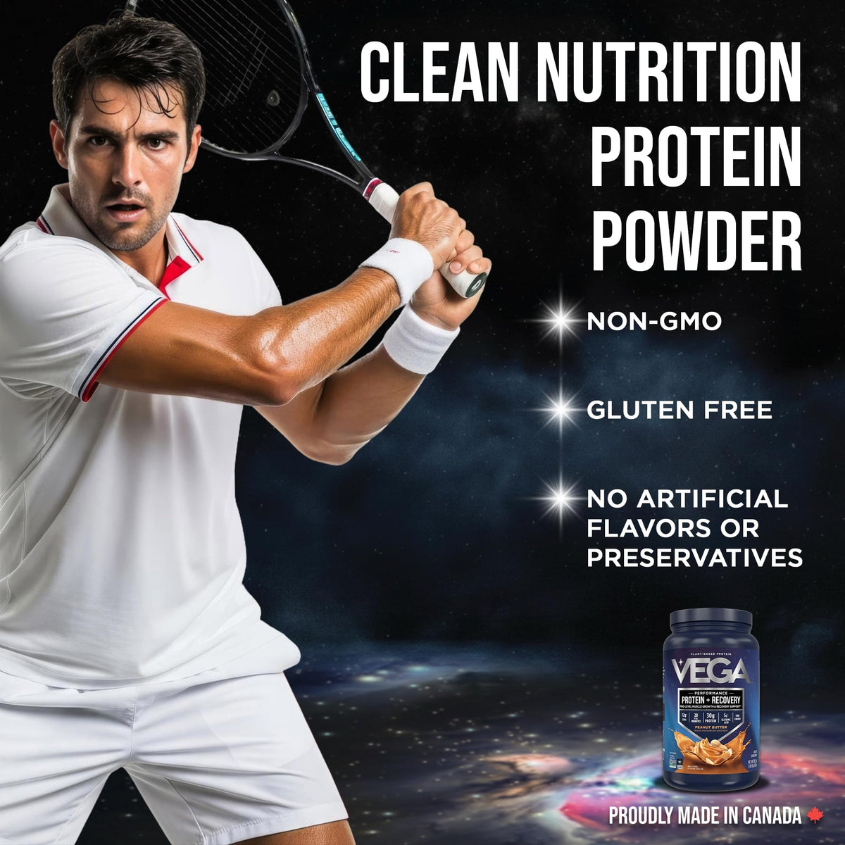 Vega Protein + Recovery, Peanut Butter – 30g Vegan Protein, Dairy & Gluten Free, Probiotics, NSF Certified, 814 g (19 Servings) 🍁 All In One Marketplace Canada