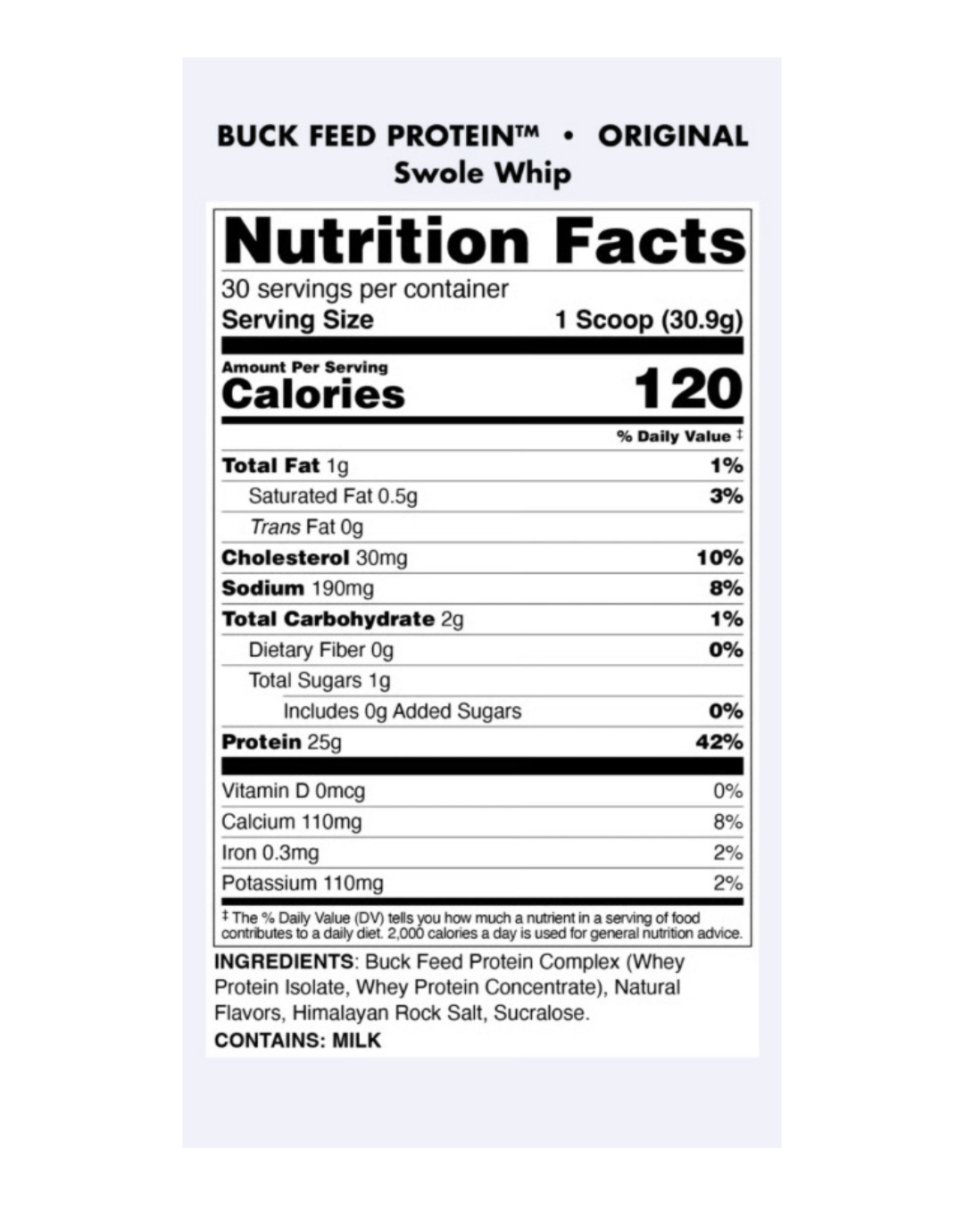 Bucked Up Buck Feed Protein Powder