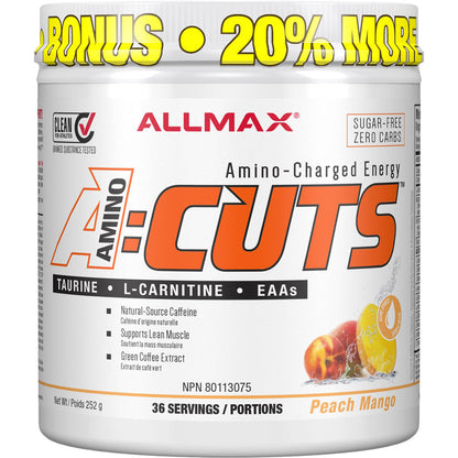 Allmax AMINO CUTS, *Bonus Size 36 Servings