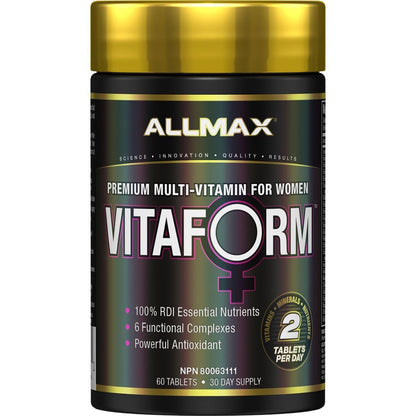 Allmax VITAFORM FOR WOMEN (Women's Multi-Vitamin), 30 Day Supply