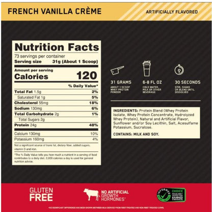 Optimum 100% WHEY GOLD STANDARD, 5lb