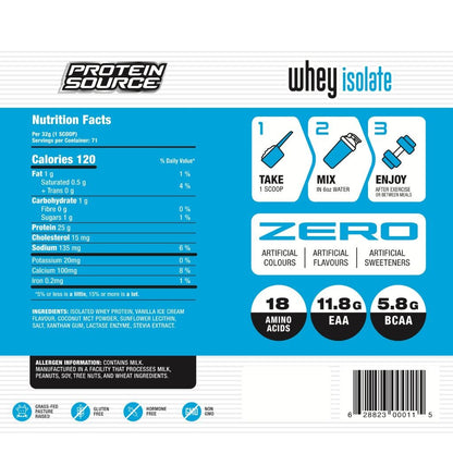 Protein Source ISOWHEY PROTEIN, 5lb