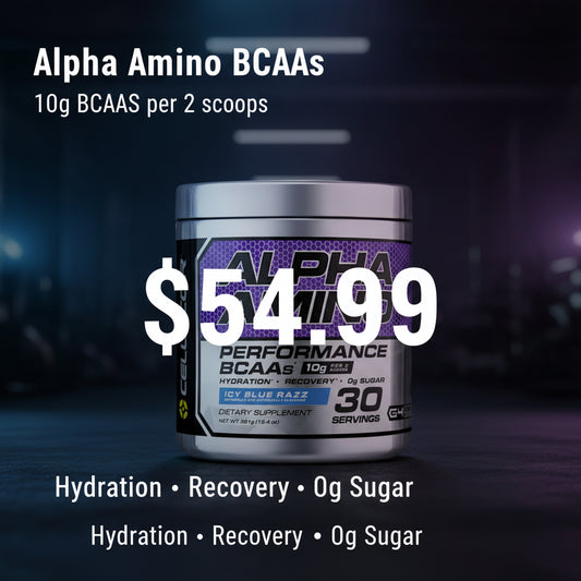 Cellucor Alpha Amino EAA & BCAA Powder | Branched Chain Essential Amino Acids + Electrolytes | ICY Blue Razz | 30 Servings